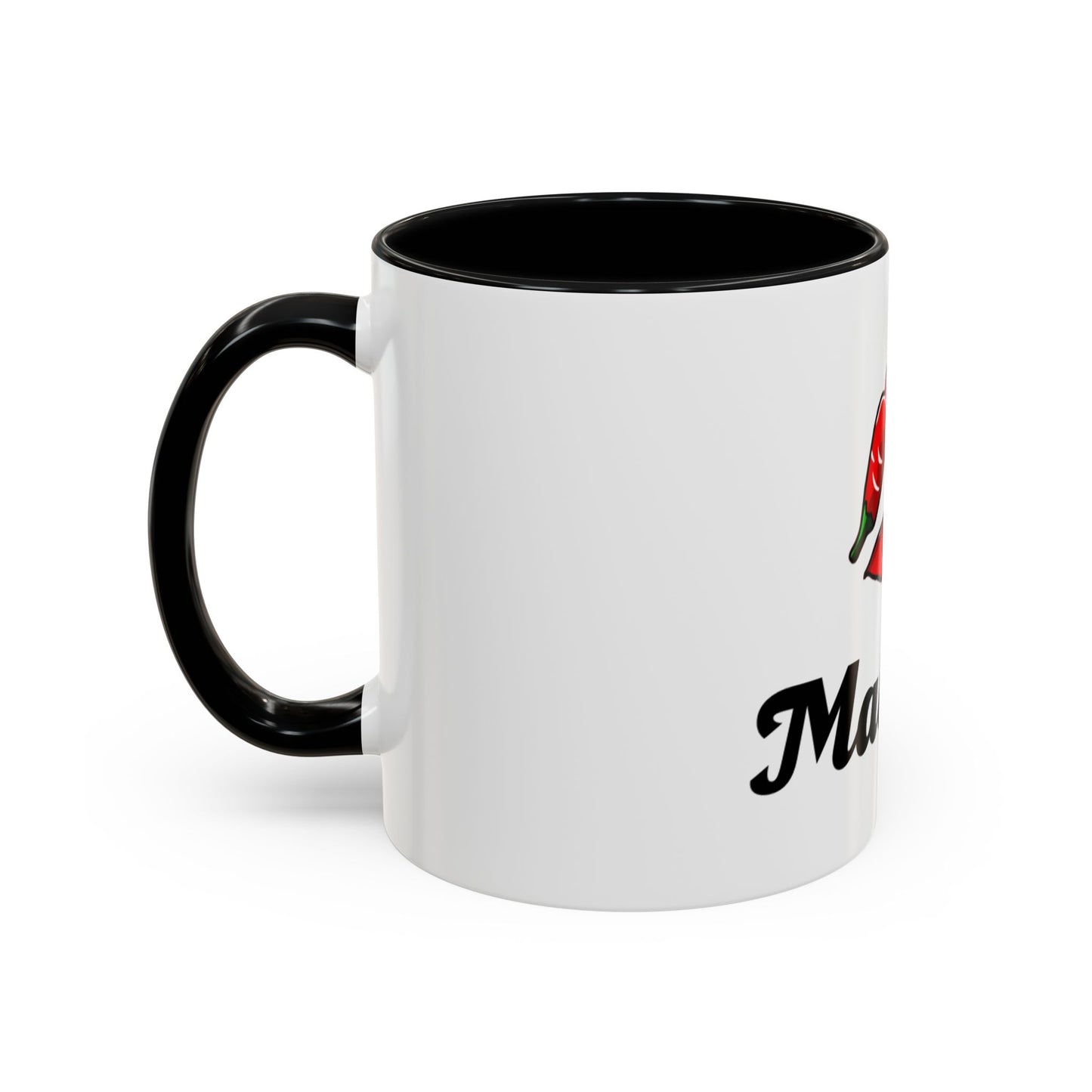 Maleixa Kiss Coffee Mug — White Accent Ceramic Mug with Red Lip Graphic (11/15oz)