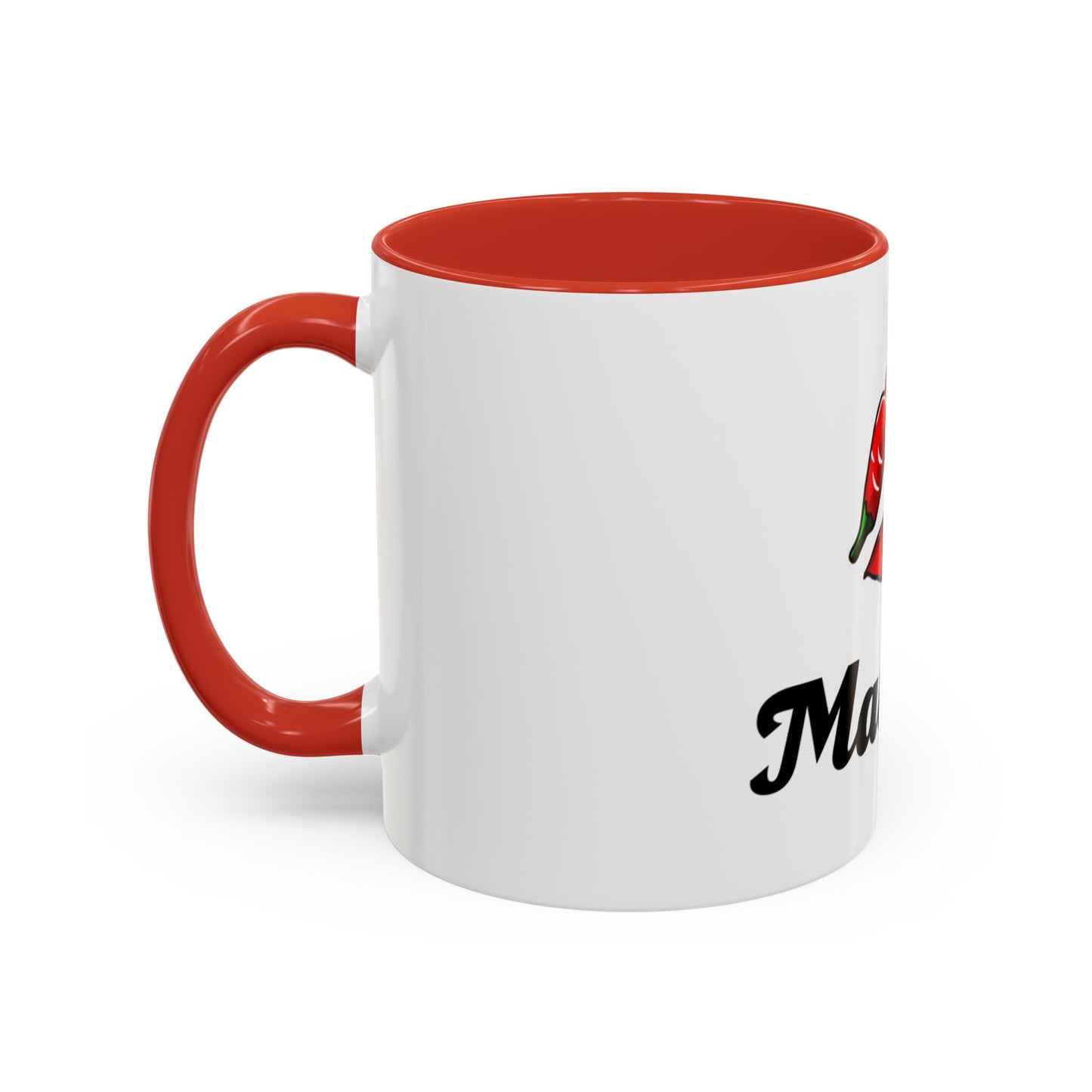 Maleixa Kiss Coffee Mug — White Accent Ceramic Mug with Red Lip Graphic (11/15oz)