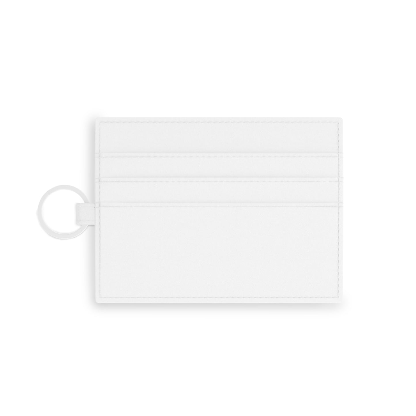 Saffiano Leather Card Holder with Red Lip Design - Stylish & Functional Accessory